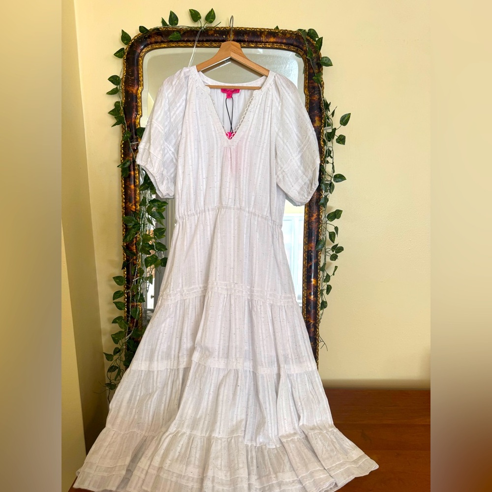 NWT | Maxidress | white | Betsey Johnson | Sz XL